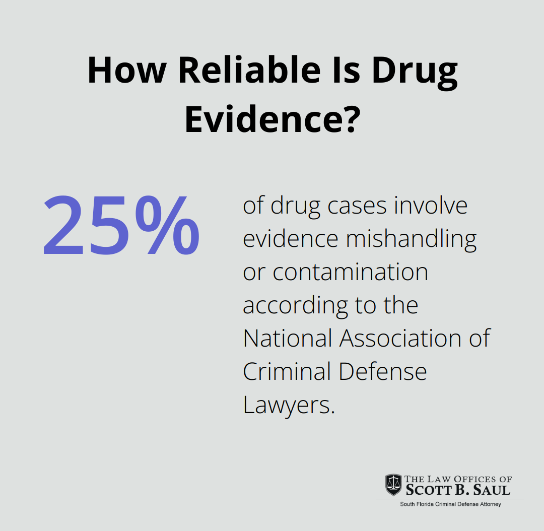 Infographic: How Reliable Is Drug Evidence? - drug offenses in prison