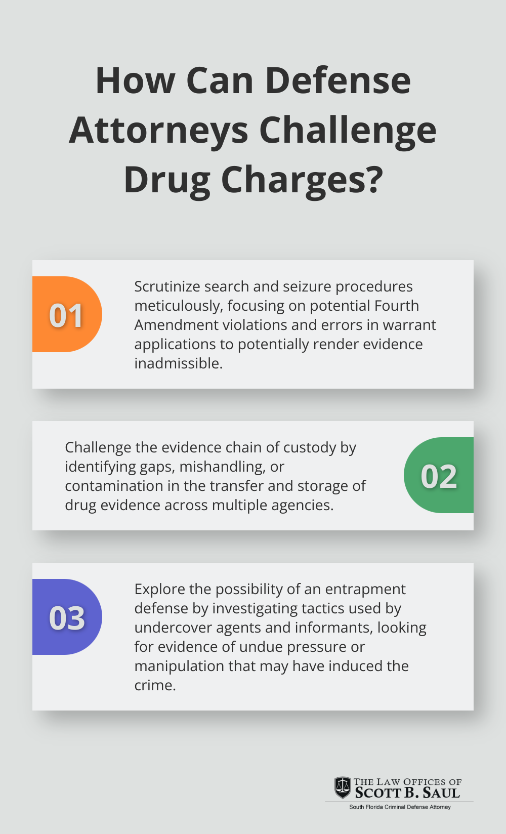 Infographic: How Can Defense Attorneys Challenge Drug Charges?