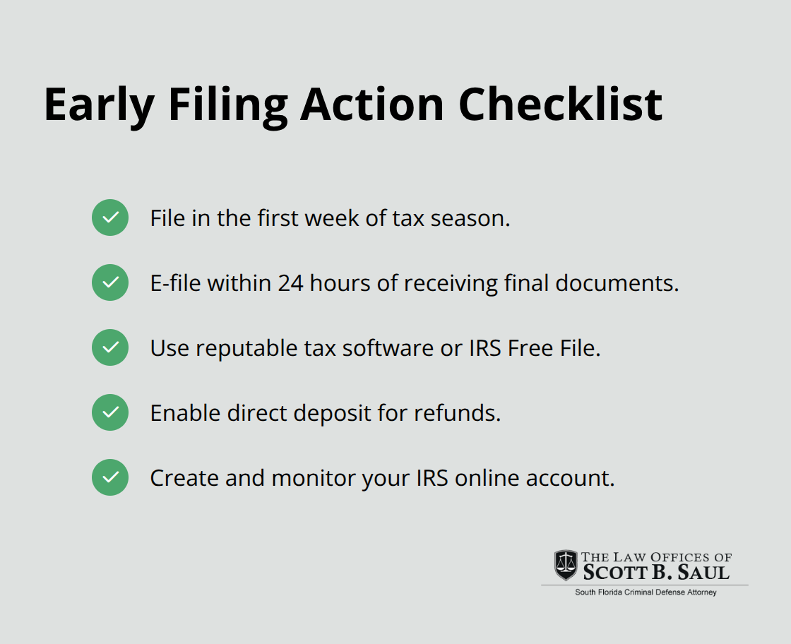 Checklist of early filing steps to prevent tax return fraud - what is tax return fraud